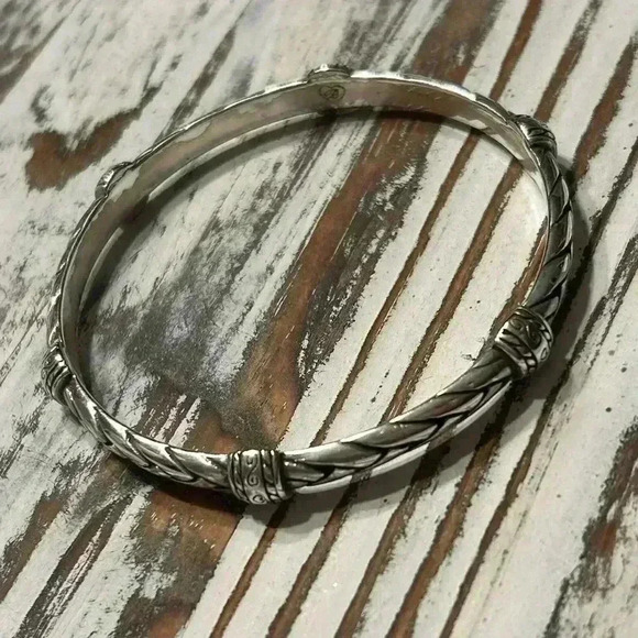 Retired Brighton Sierra Braided Rope Bangle Bracelet Southwestern Casual - Picture 4 of 6